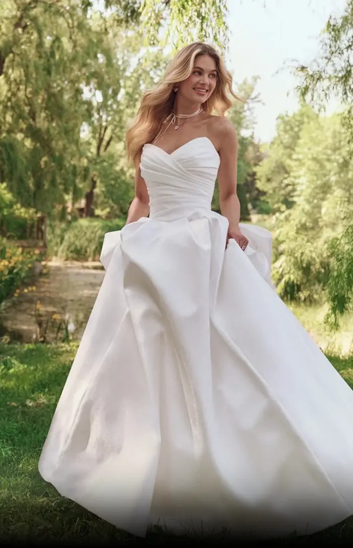 Model wearing a gown by Maggie Sottero