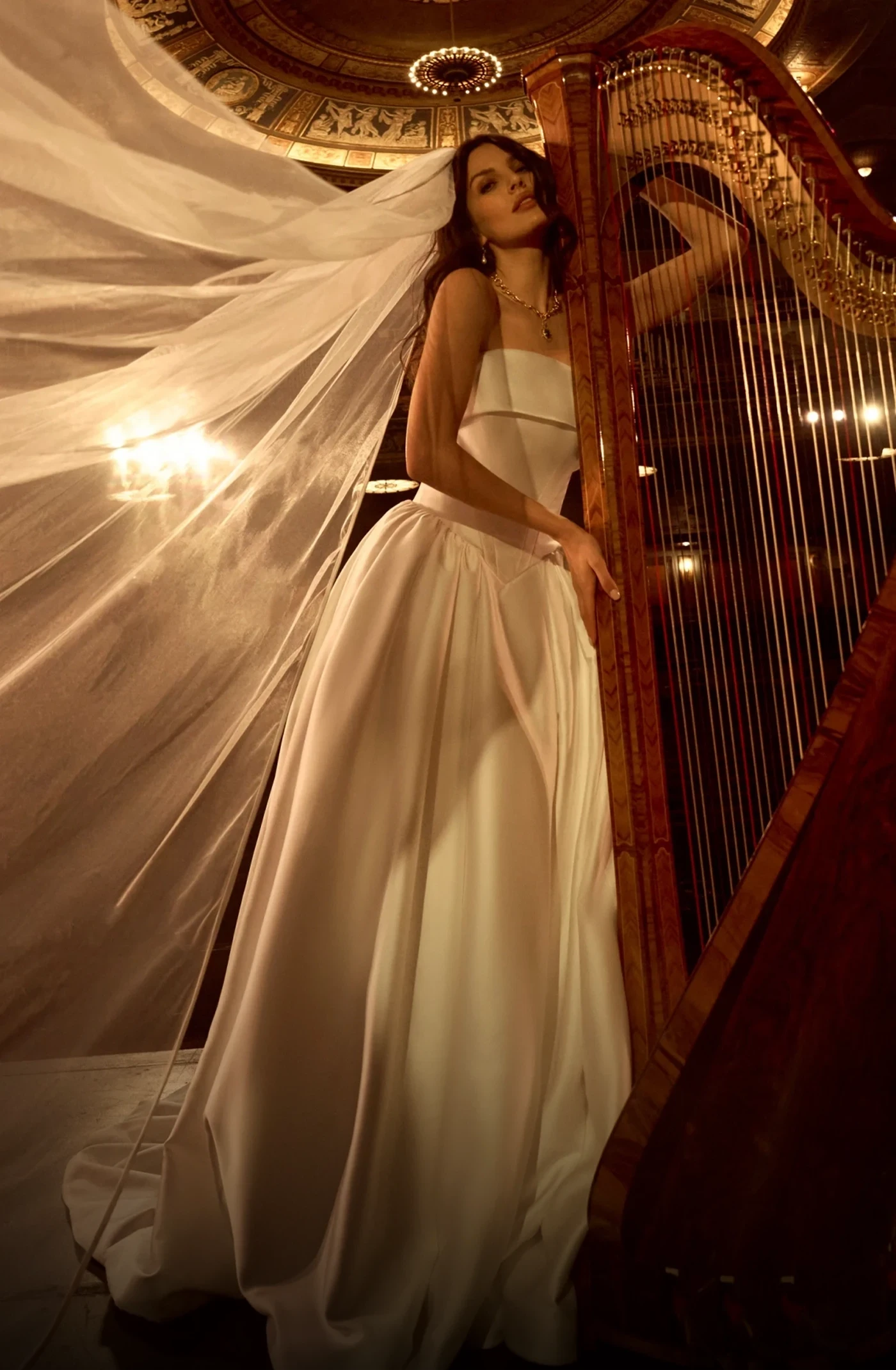 Model wearing a gown by Maggie Sottero