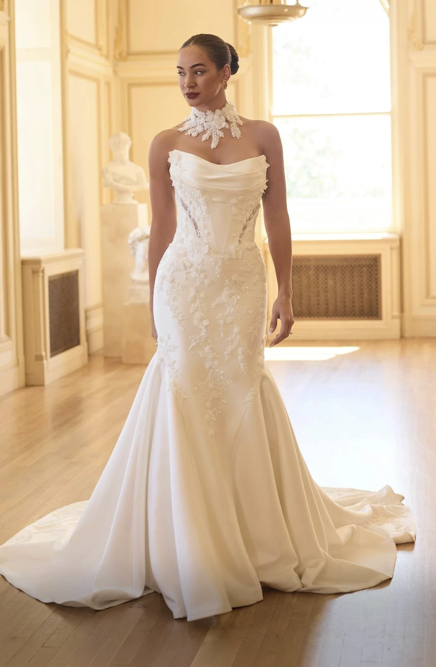 Model wearing a gown by Sottero & Midgley