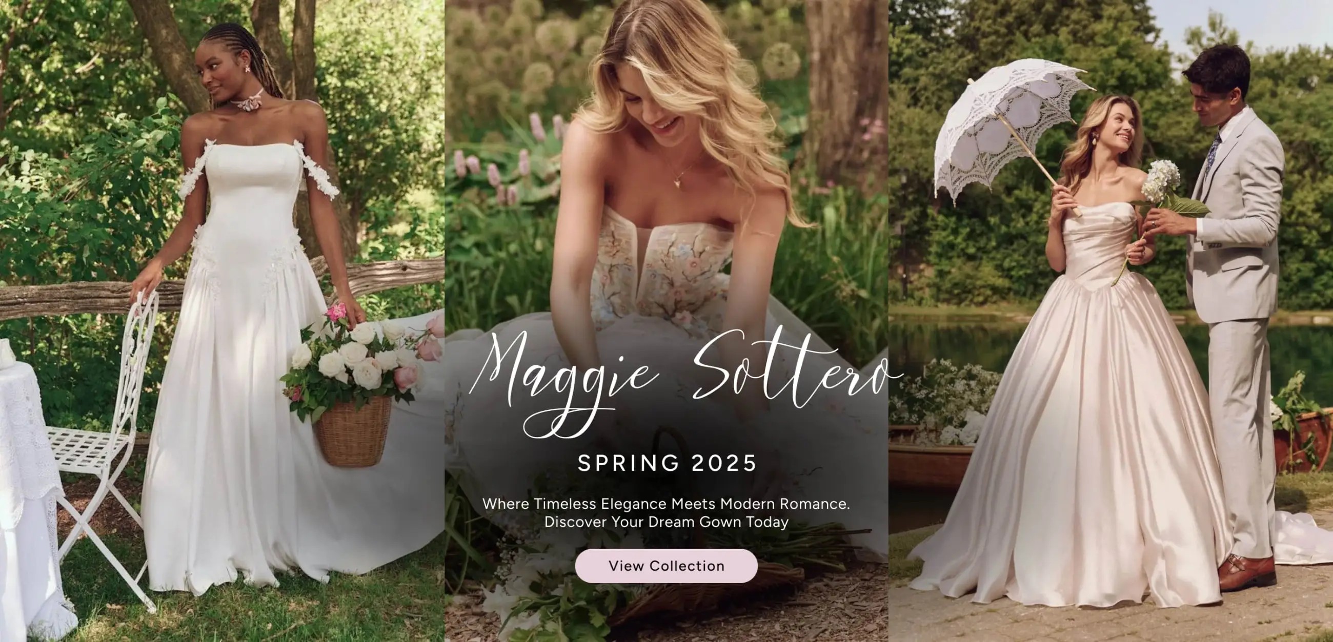 Maggie Sottero Spring 2025 Desktop Banner