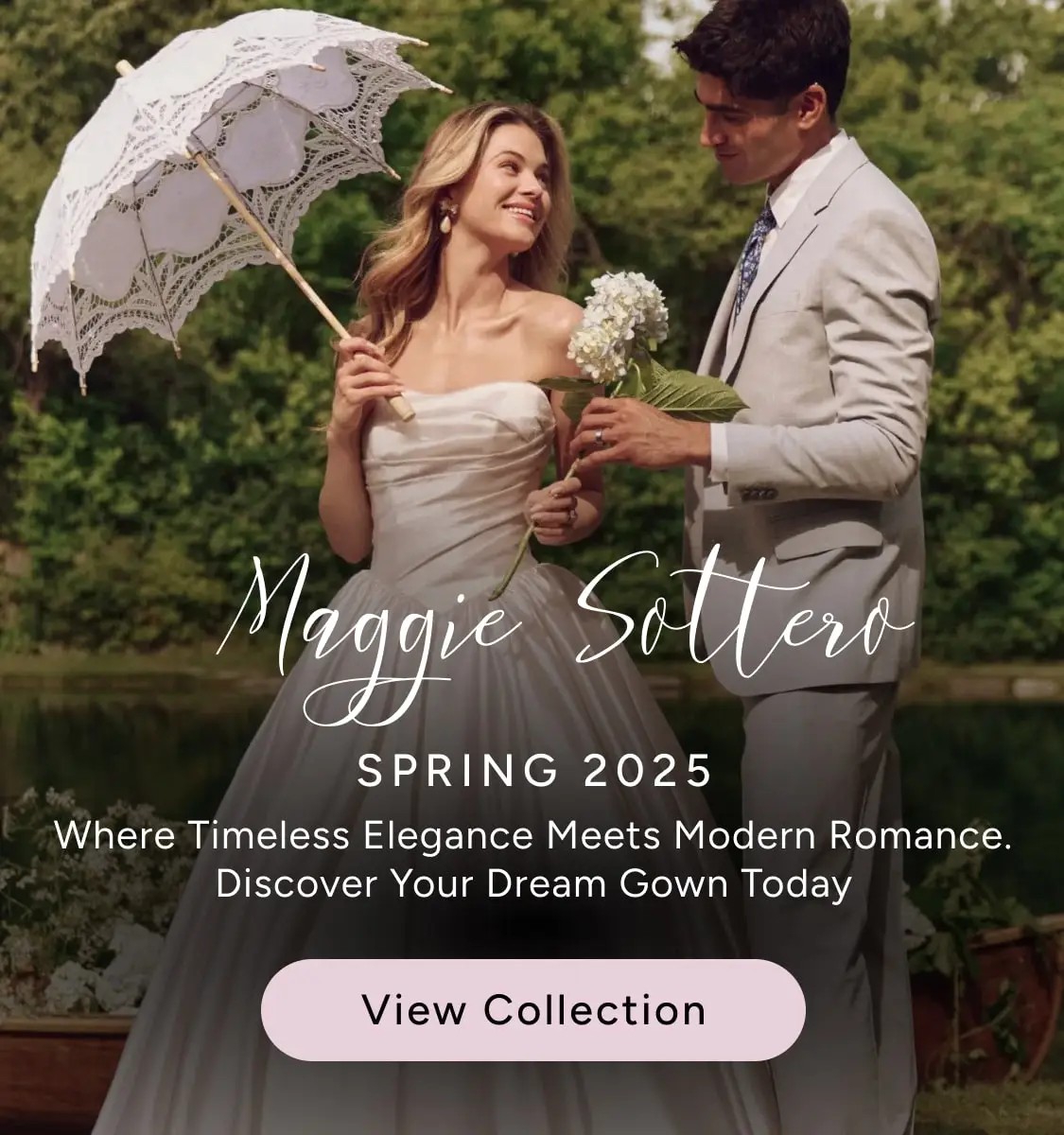 Maggie Sottero Spring 2025 Mobile Banner