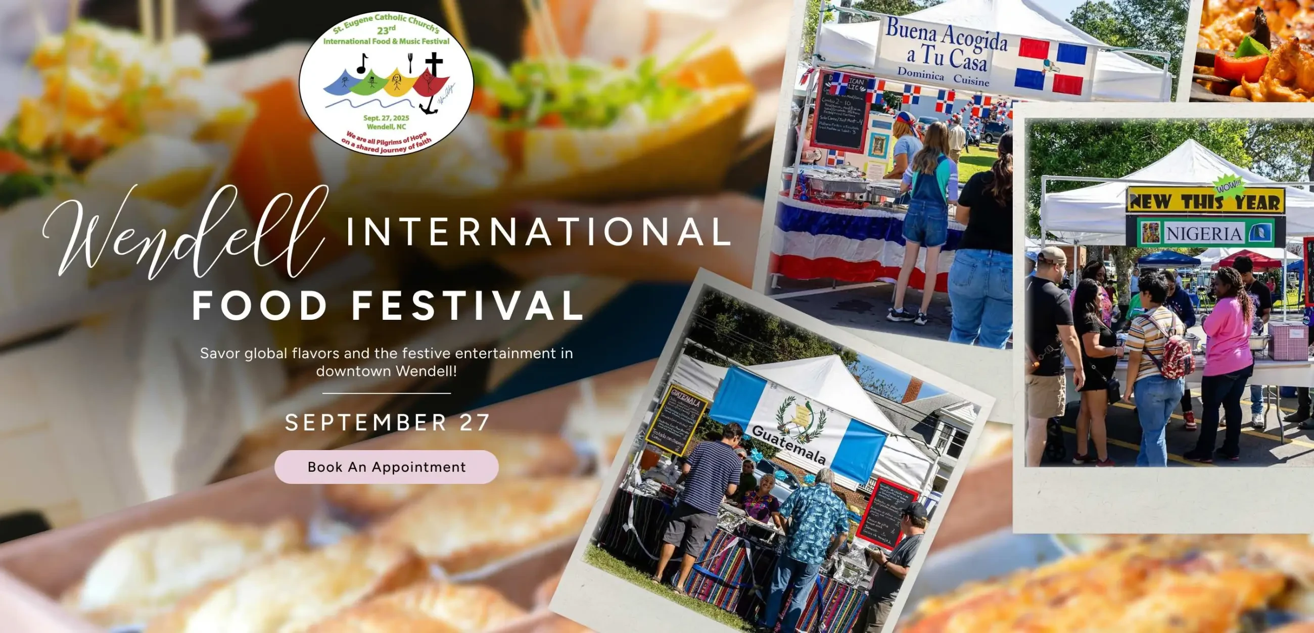 Wendell International Food Festival Banner Desktop