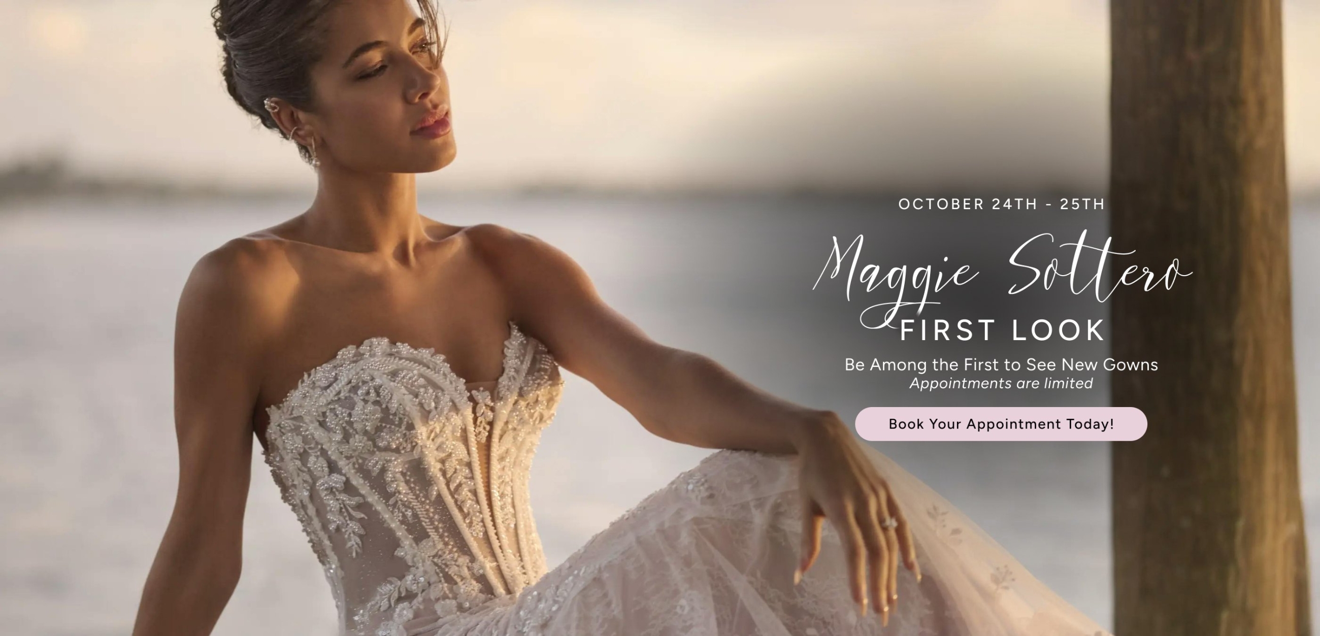 Maggie Sottero First Look Event Banner Dekstop