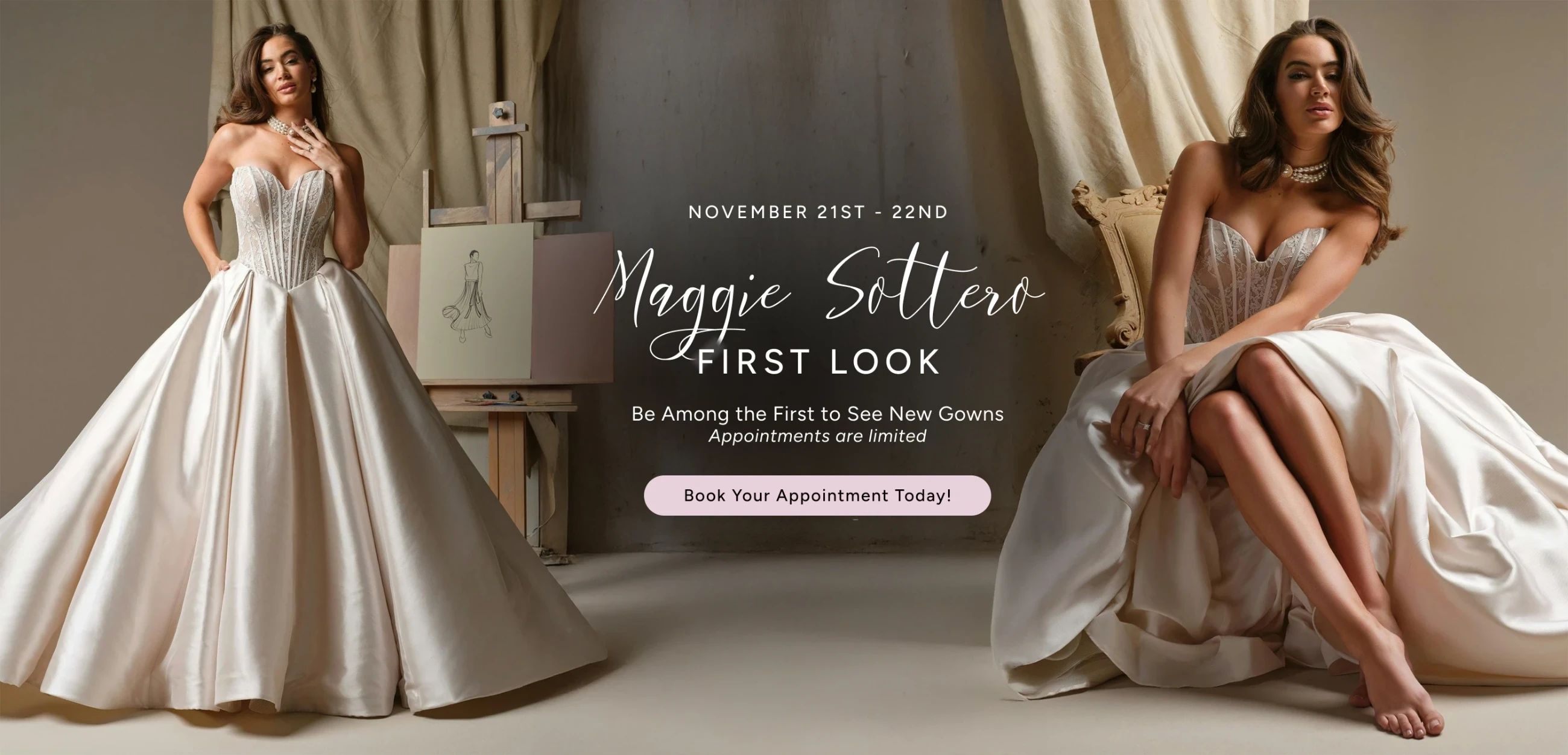 Maggie Sottero First Look Event Desktop Banner