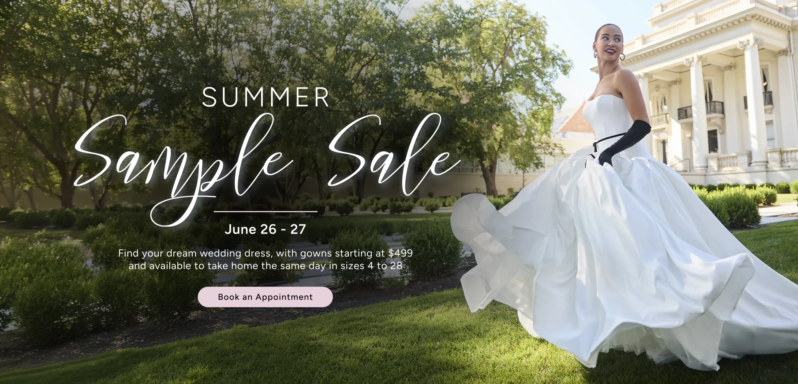 Summe Sample Sale Banner