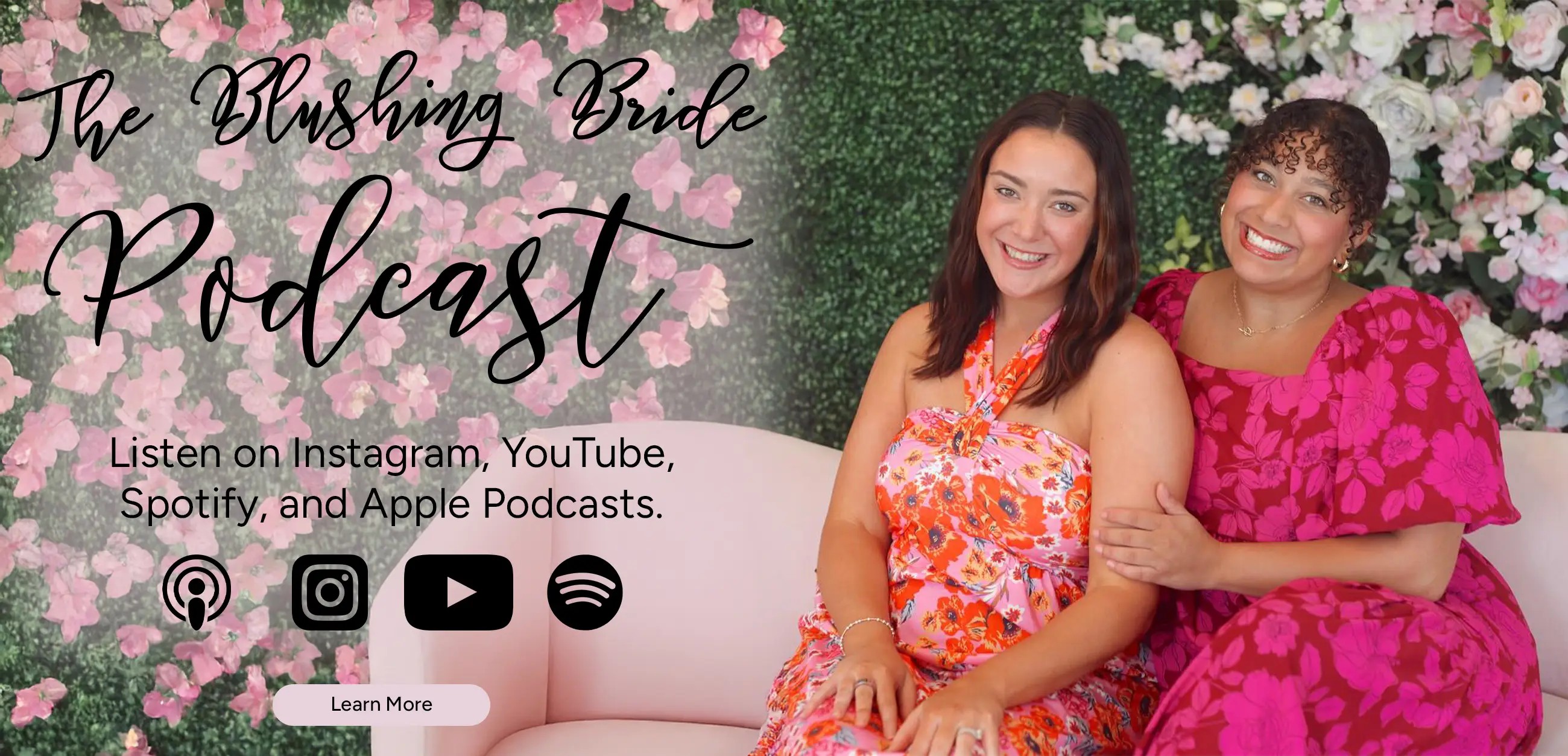 The Blushing Bride Podcast Desktop Banner